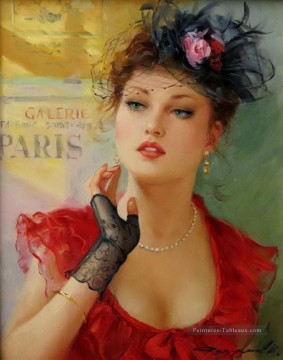  impressionist tableau - Belle fille KR 022 Impressionist
